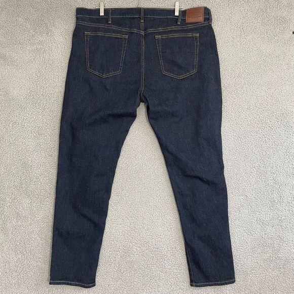 Abercrombie & Fitch Jeans Men 40x32 Blue Dark Wash Athletic Skinny - Picture 7 of 13